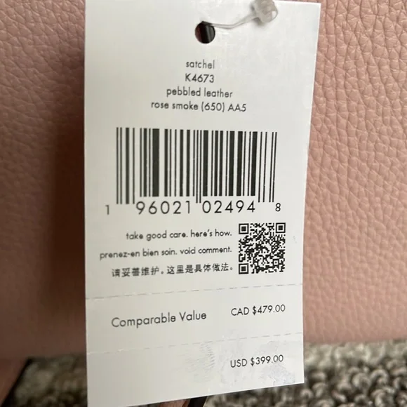 Kate Spade Mimi Satchel Rose Smoke - Picture 12 of 16